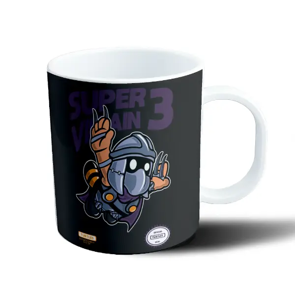 Taza de Plástico Shredder Super Villain 3 Tortugas Ninja