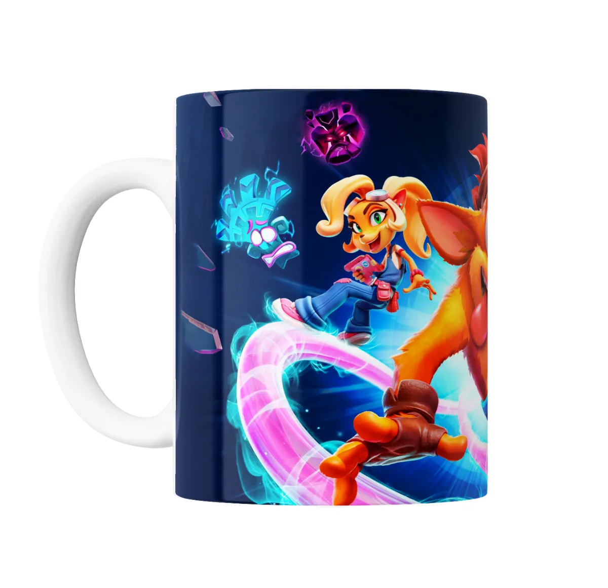 Taza de Cerámica Crash Bandicoot Coco y Crash Carrera - vista 2