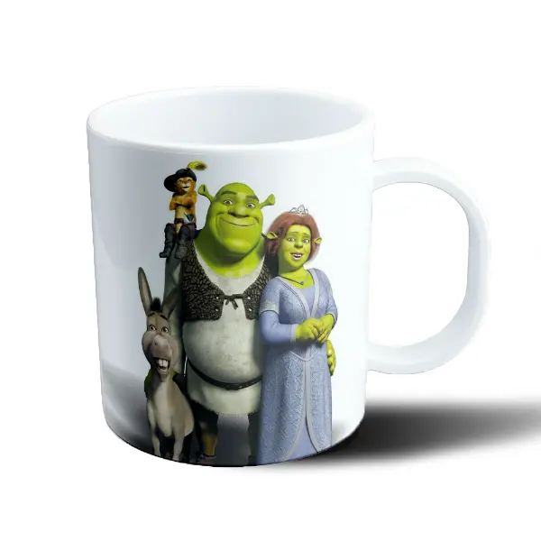 Taza de Plástico Shrek Burro Gato con Botas Fiona