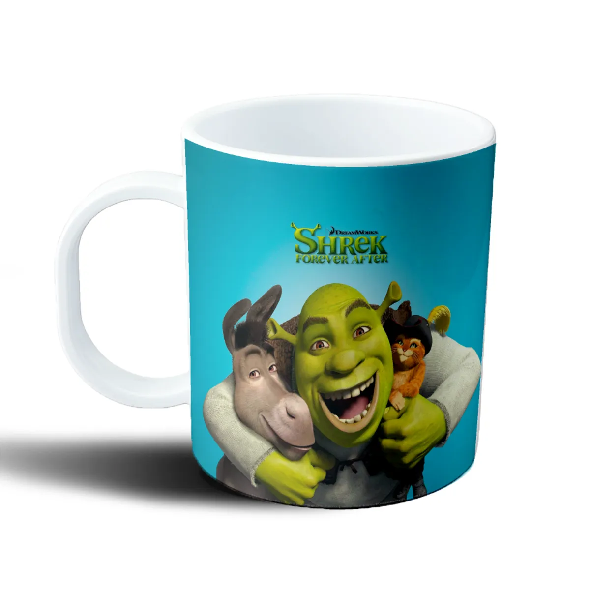Taza de Plástico Shrek Forever After Burro y Gato con Botas - vista 2