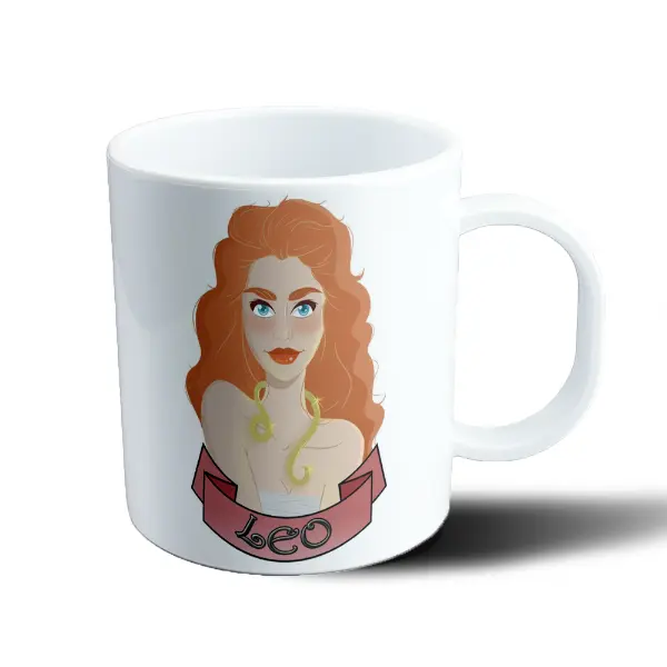 Taza de Plástico Signos Zodiacales Leo