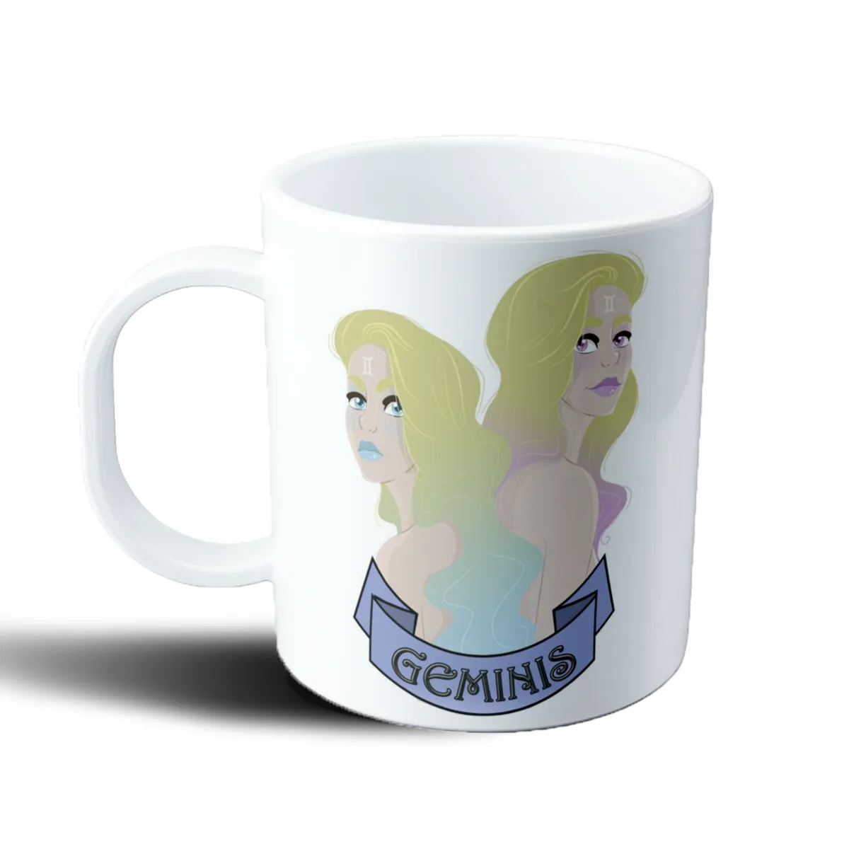 Taza de Plástico Géminis Signos Zodiacales - vista 2