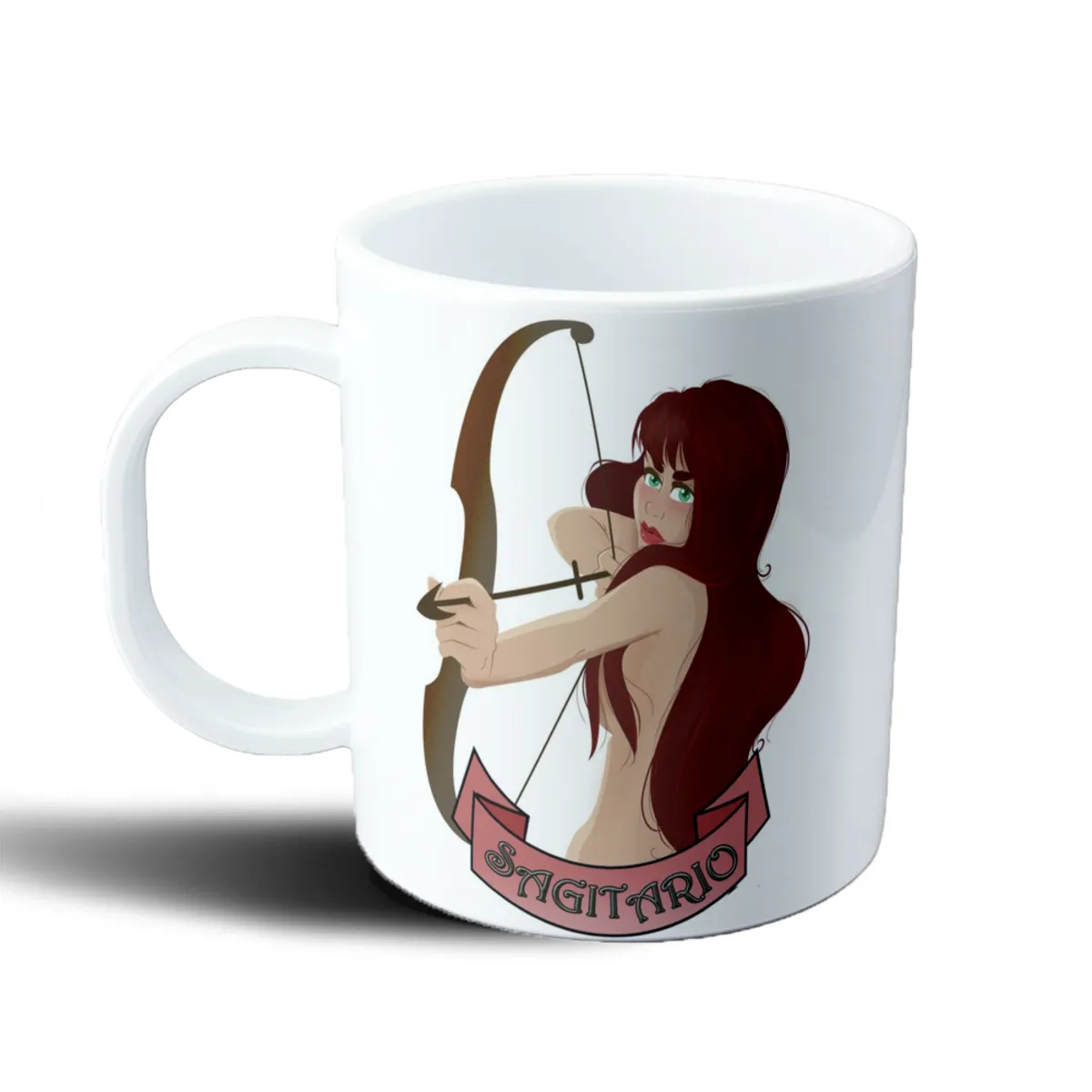 Taza de Plástico Signos Zodiacales Sagitario Arquera - vista 2