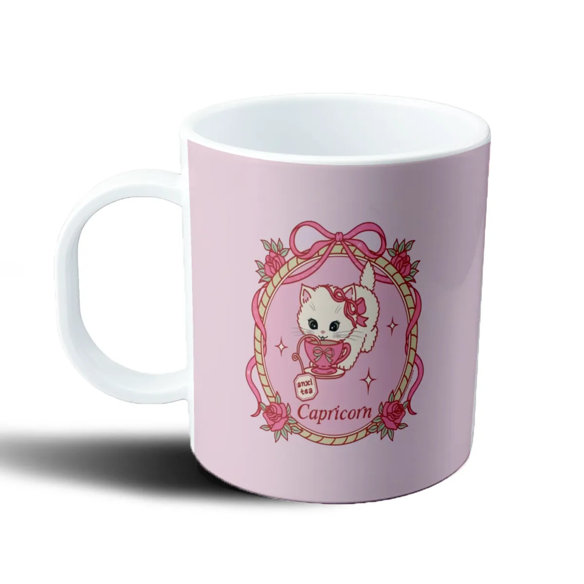 Taza de Plástico Signos Zodiacales Capricornio Gatito Anxi Tea - vista 2