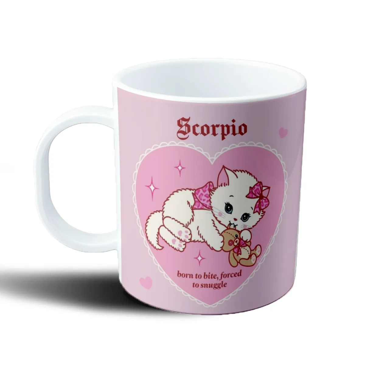 Taza de Plástico Signo Escorpio Gatito con Peluche - vista 2