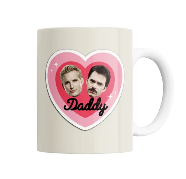 Taza de Cerámica Crepusculo Daddy Corazón Dos Caras