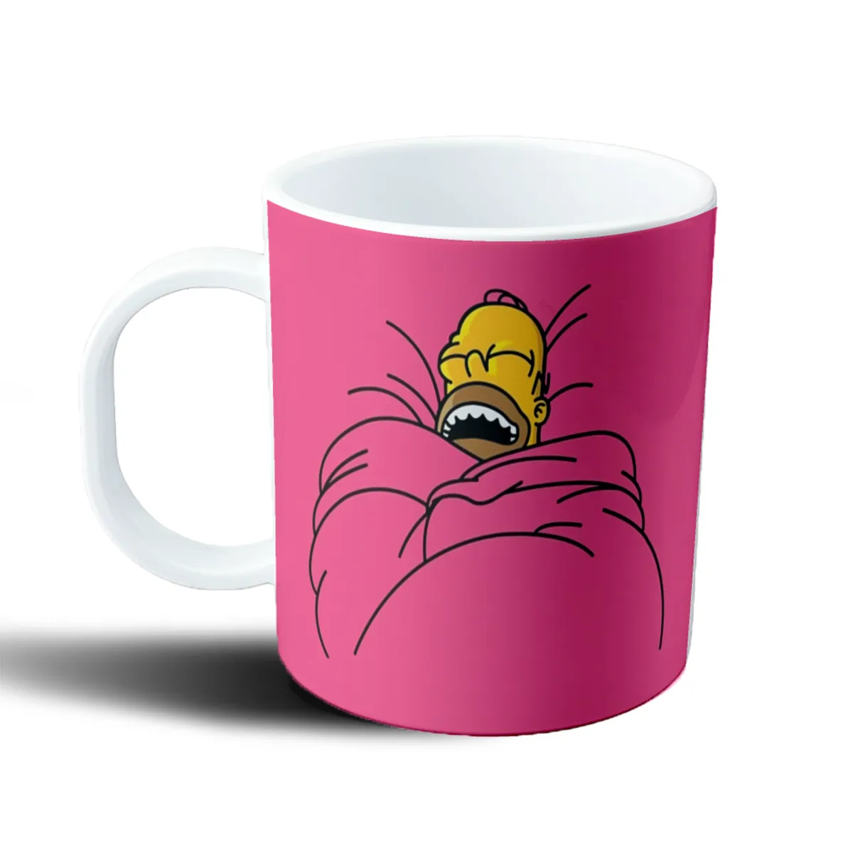 Taza de Plástico Los Simpson Homero Durmiendo en Frazada - vista 2