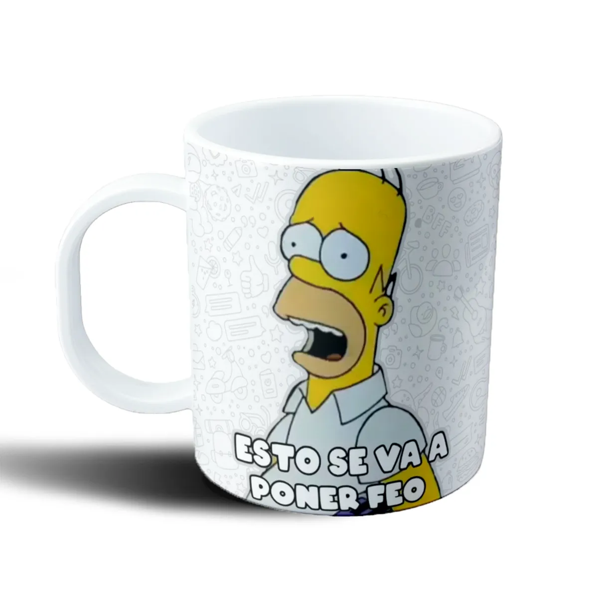 Taza de Plástico Los Simpson Homer Esto se va a poner feo - vista 2