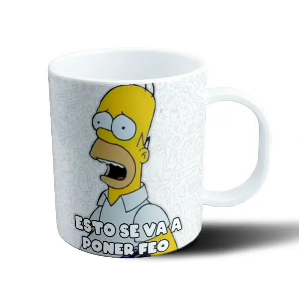 Taza de Plástico Los Simpson Homer Esto se va a poner feo