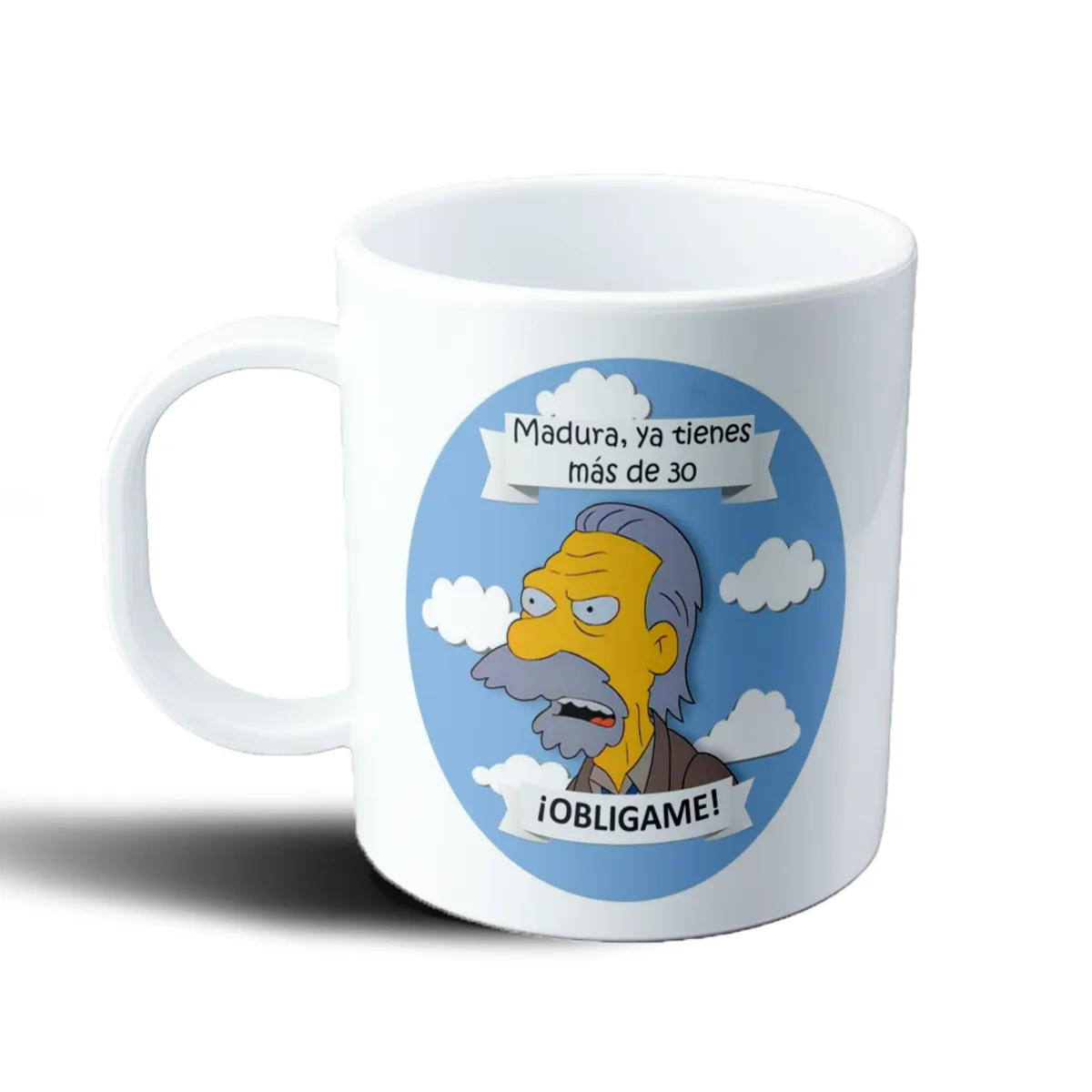 Taza de Plástico Los Simpson Abe Simpson Madura Ya Tienes Más de 30 - vista 2