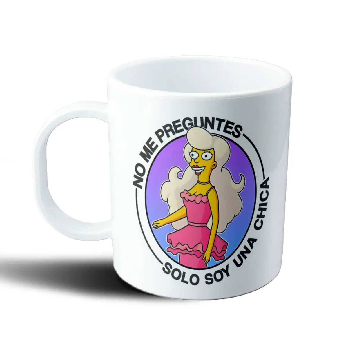 Taza de Plástico Los Simpson Solo Soy una Chica - vista 2