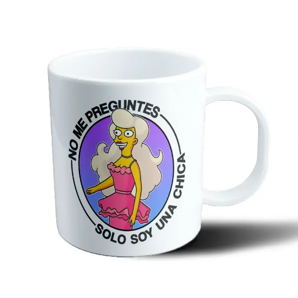 Taza de Plástico Los Simpson Solo Soy una Chica