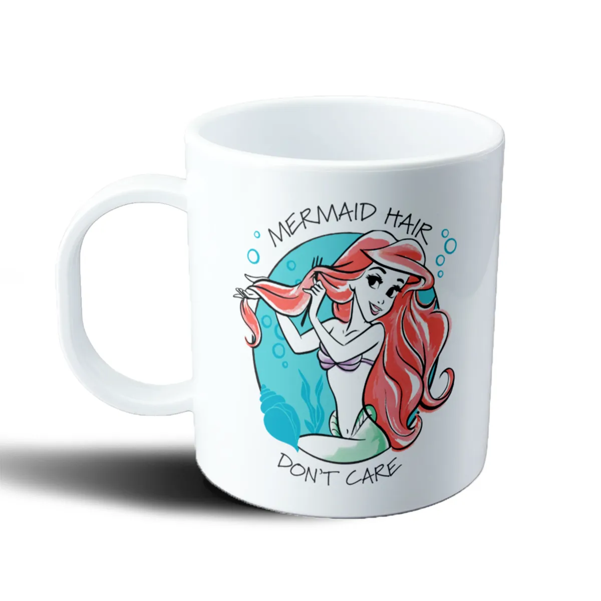 Taza de Plástico La Sirenita Ariel Mermaid Hair Don't Care - vista 2