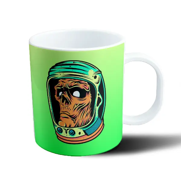 Taza de Plástico Calavera Astronauta Skate