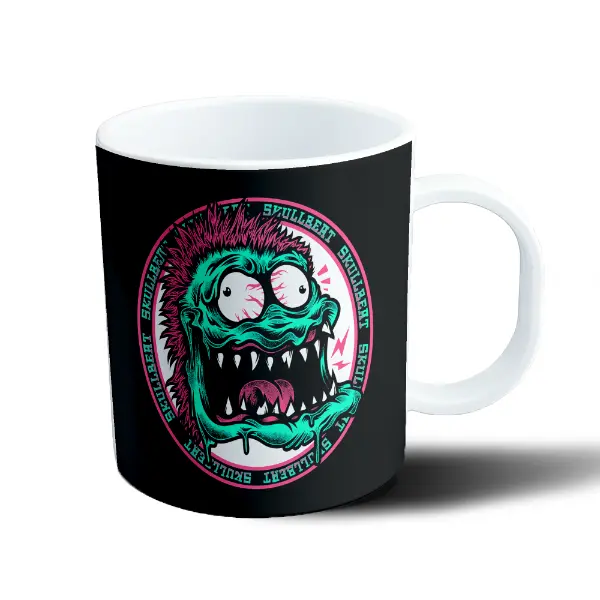 Taza de Plástico Skullbeat Monstruo Punk Neón