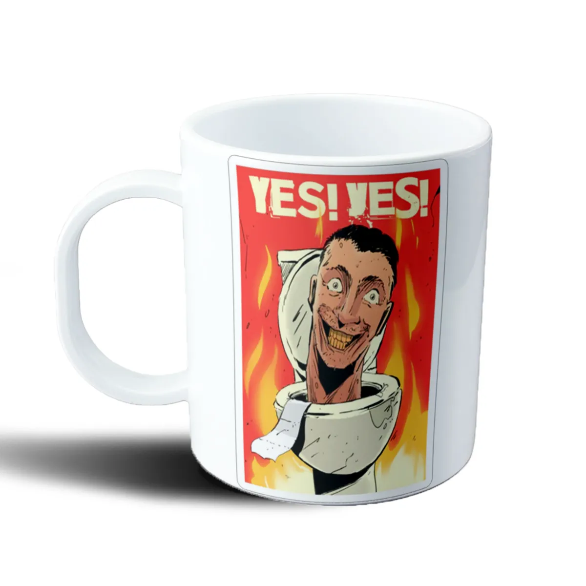 Taza de Plástico Skibidi Toilet Yes Yes - vista 2
