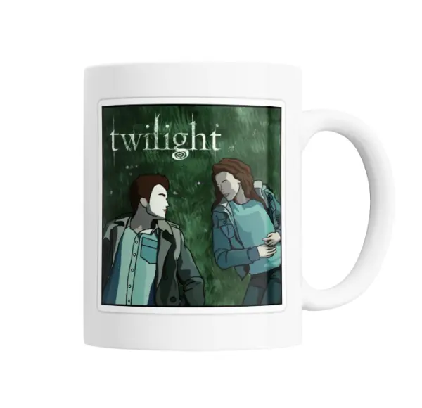 Taza de Cerámica Crepusculo Edward y Bella