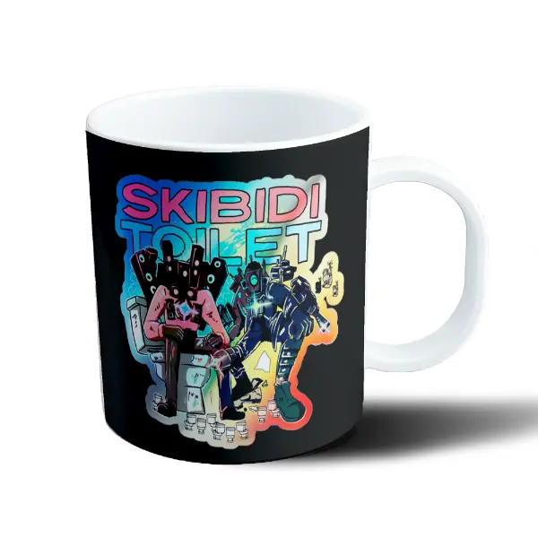 Taza de Plástico Skibidi Toilet Personajes en Batalla