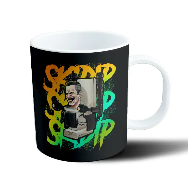 Taza de Plástico Skibidi Toilet Titan Speakerman Graffiti