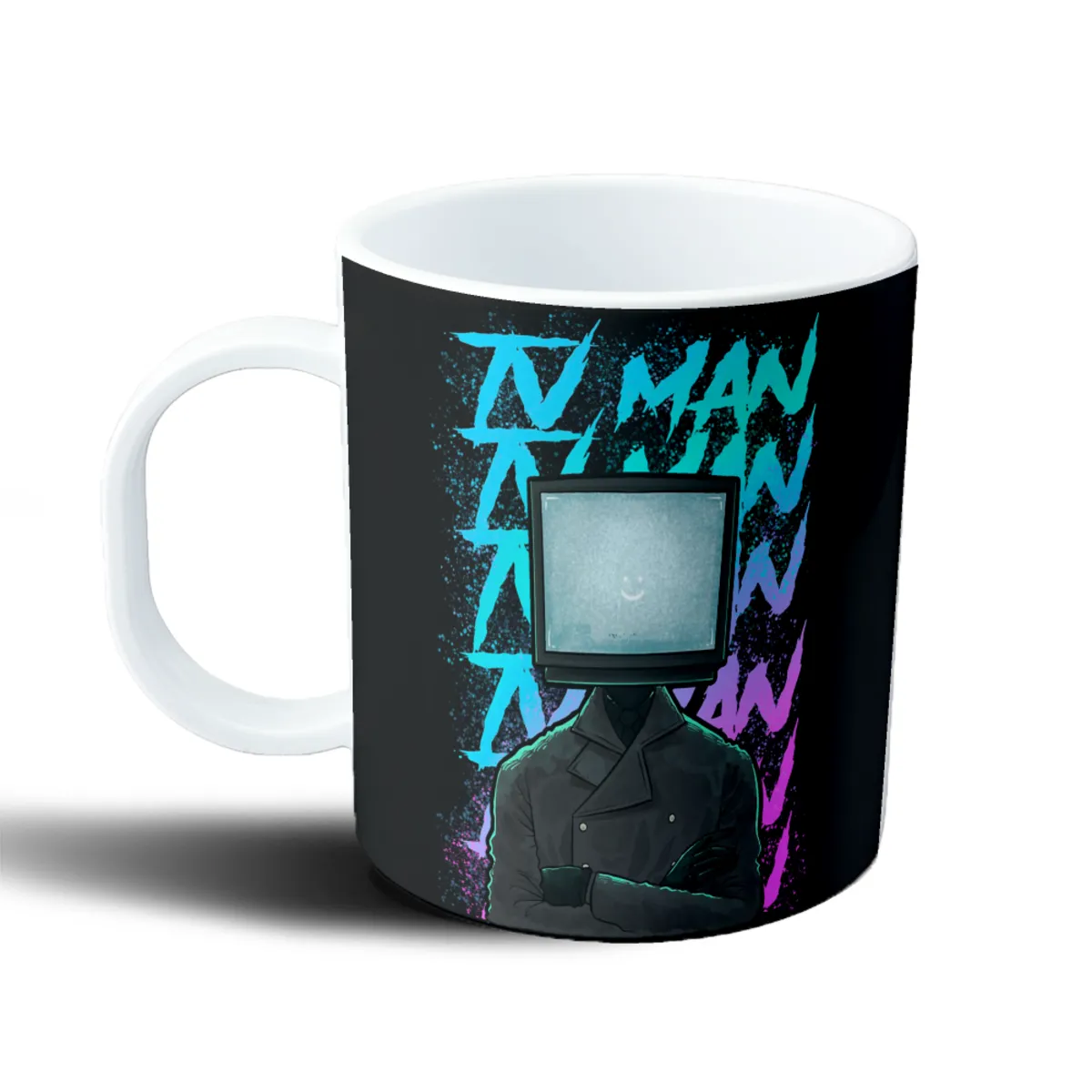 Taza de Plástico Skibidi Toilet TV Man - vista 2