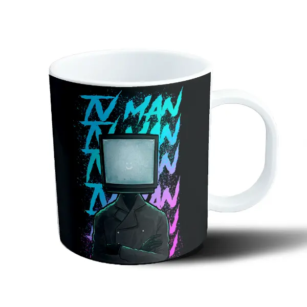 Taza de Plástico Skibidi Toilet TV Man