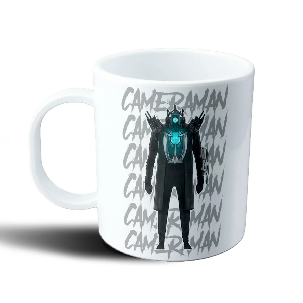 Taza de Plástico Skibidi Toilet Cameraman - vista 2
