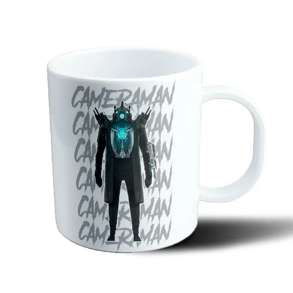 Taza de Plástico Skibidi Toilet Cameraman