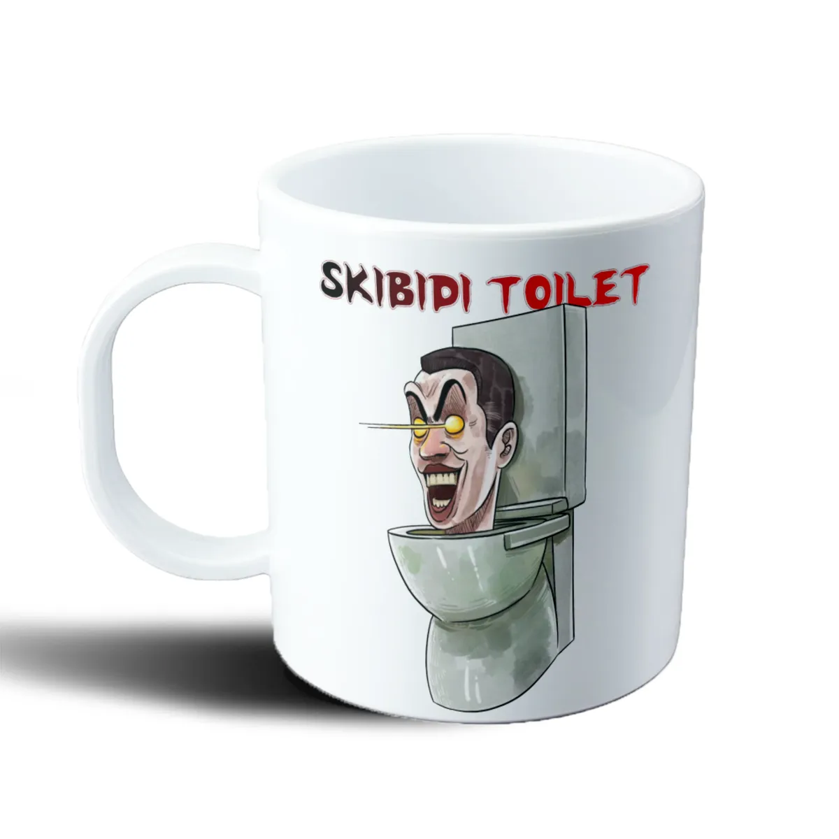 Taza de Plástico Skibidi Toilet Cabeza Humana en Inodoro - vista 2