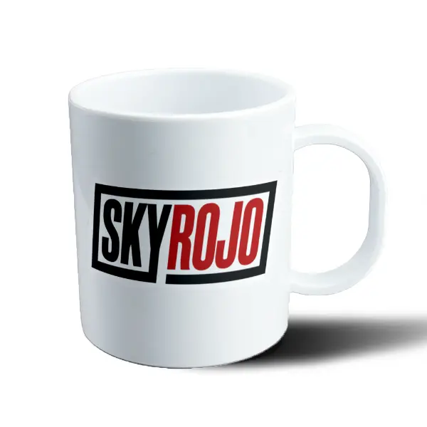 Taza de Plástico Sky Rojo Logo