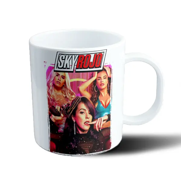 Taza de Plástico Sky Rojo Trío de Protagonistas