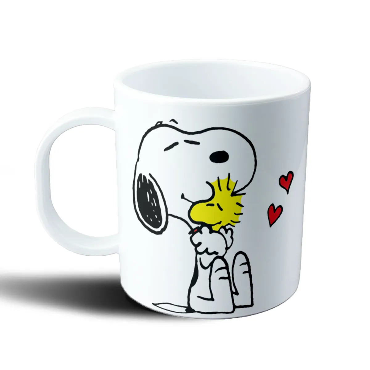 Taza de Plástico Snoopy abrazando a Woodstock - vista 2