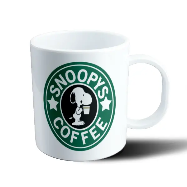 Taza de Plástico Snoopy Coffee Starbucks Parodia