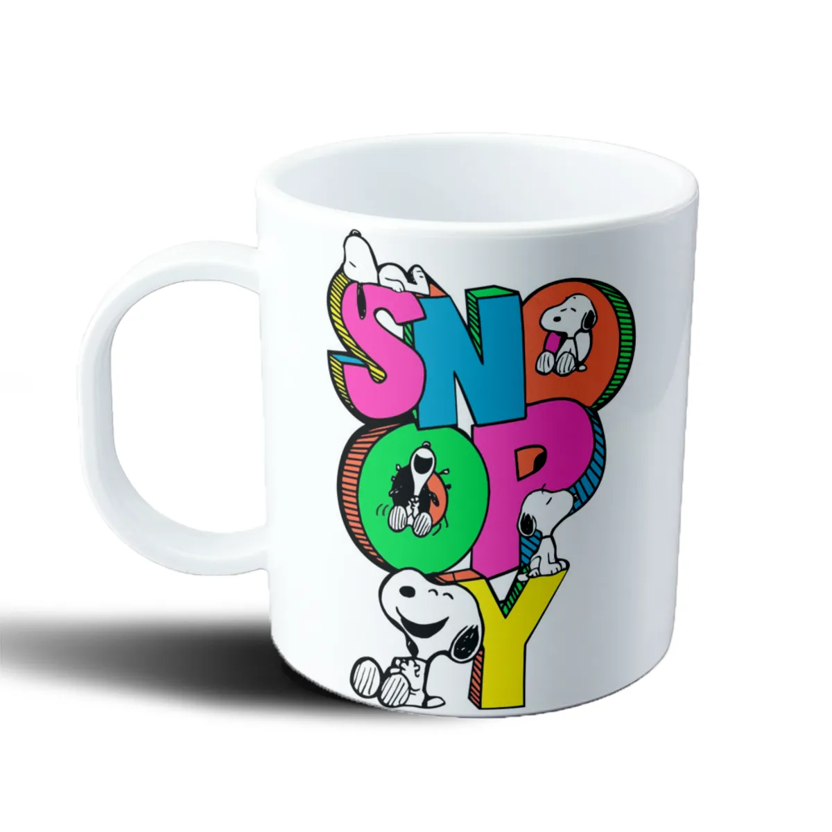 Taza de Plástico Snoopy Letras Coloridas - vista 2
