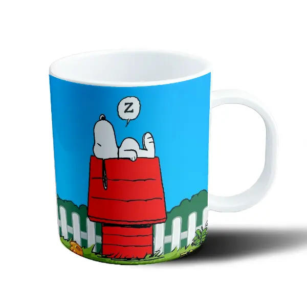 Taza de Plástico Snoopy Durmiendo en su Casucha