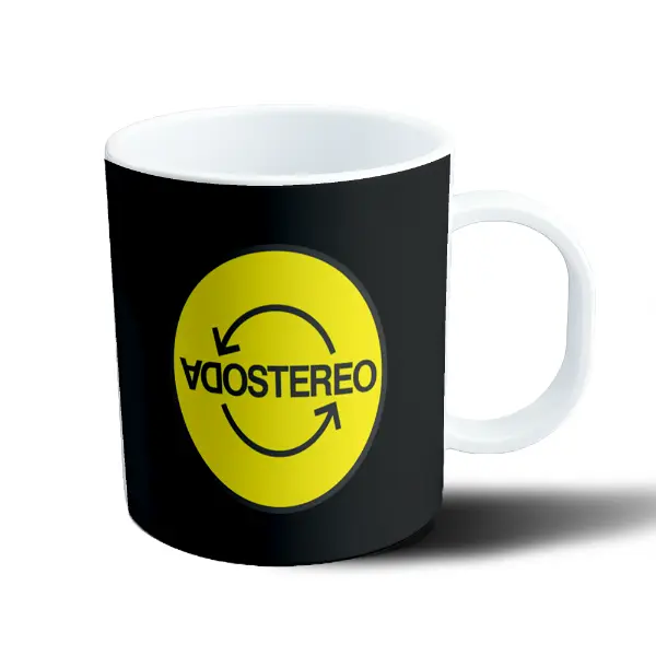 Taza de Plástico Soda Stereo Logo Circular Amarillo