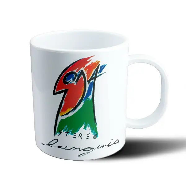 Taza de Plástico Soda Stereo Logo Ave Colores