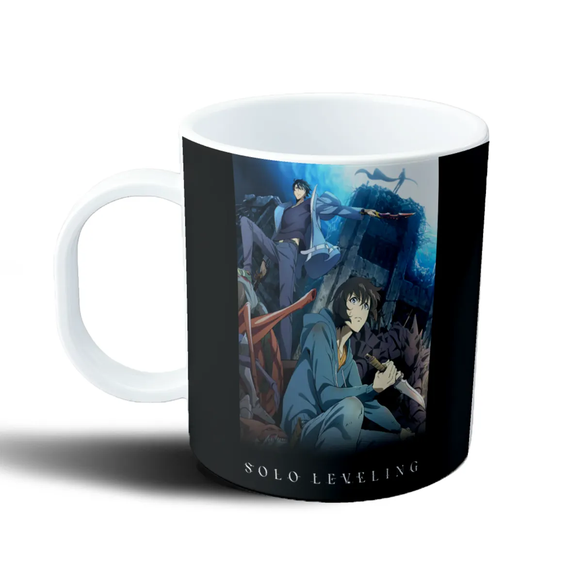 Taza de Plástico Solo Leveling Sung Jin-Woo y Yuno - vista 2
