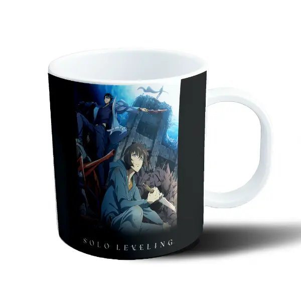 Taza de Plástico Solo Leveling Sung Jin-Woo y Yuno