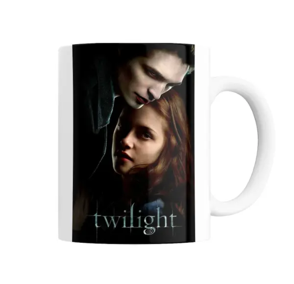 Taza de Cerámica Crepúsculo Twilight Edward y Bella