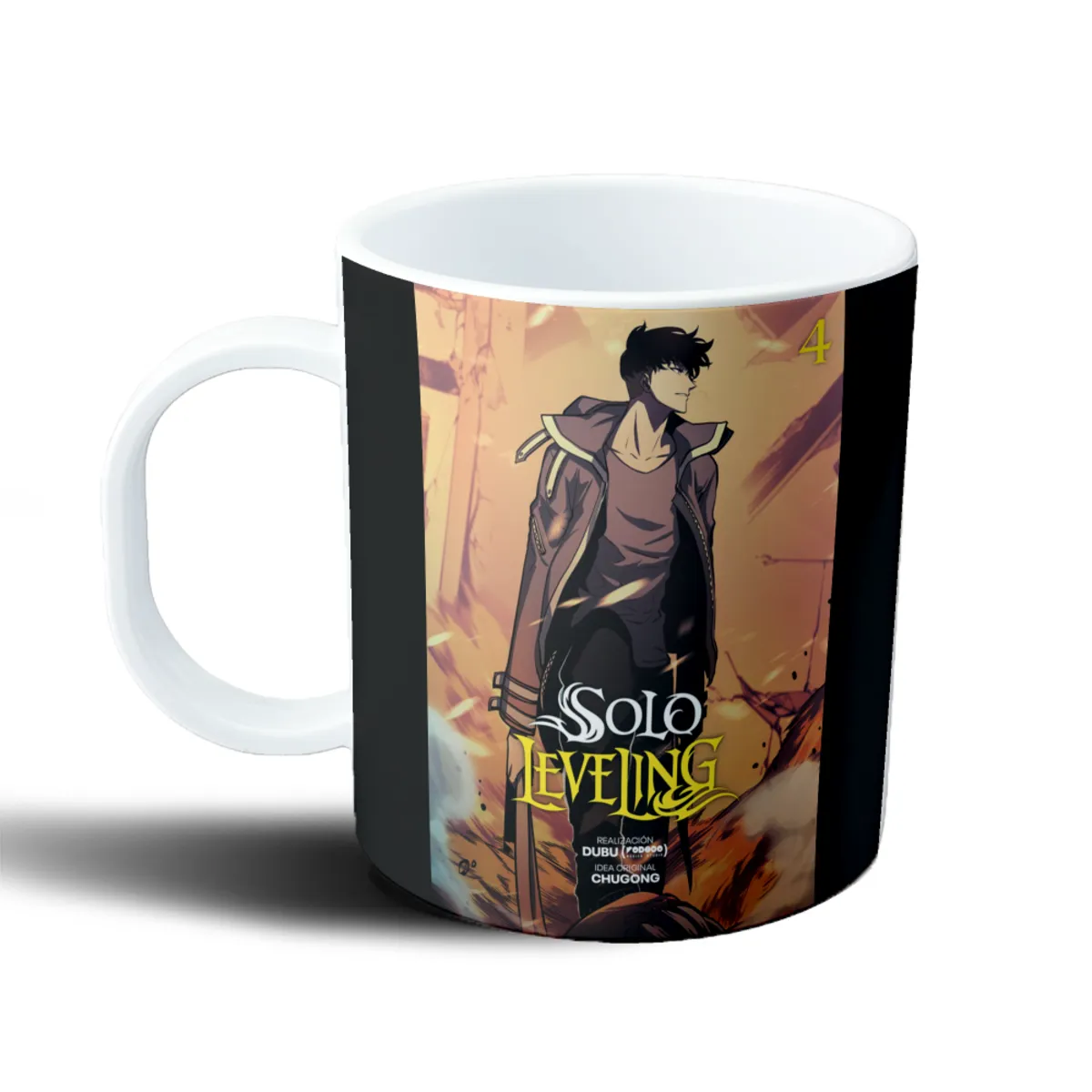 Taza de Plástico Solo Leveling Sung Jin-Woo Portada - vista 2