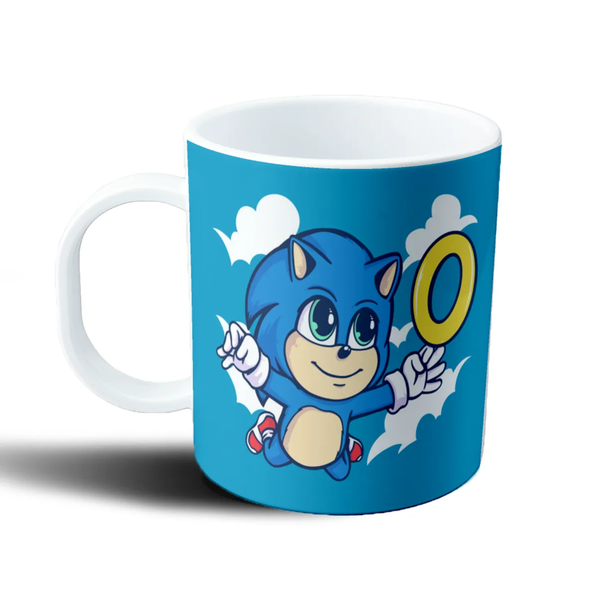 Taza de Plástico Sonic Chibi con Anillo - vista 2
