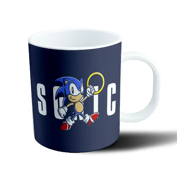 Taza de Plástico Sonic Clásico con Anillo