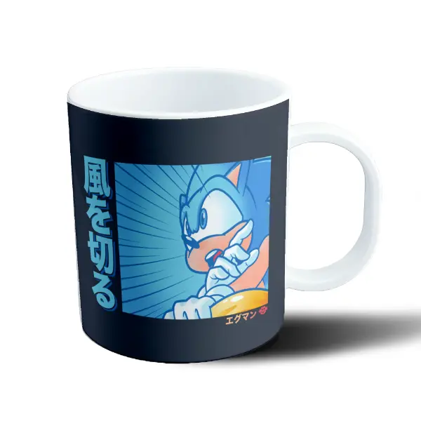 Taza de Plástico Sonic Kanji Viento