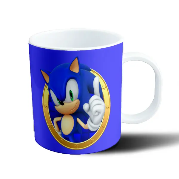 Taza de Plástico Sonic Pose Clásica
