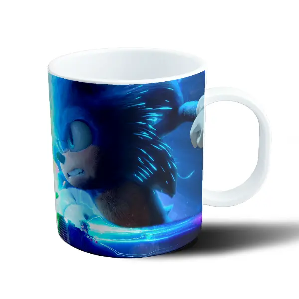 Taza de Plástico Sonic y Knuckles Esmeralda Caos