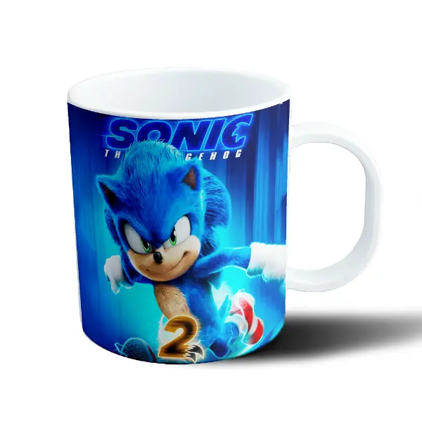 Taza de Plástico Sonic 2 La Película