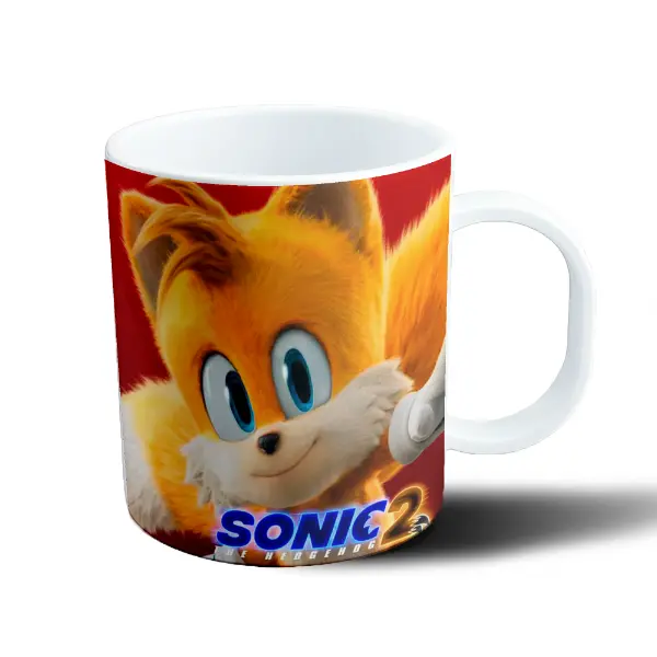 Taza de Plástico Sonic Tails Sonic 2 Película