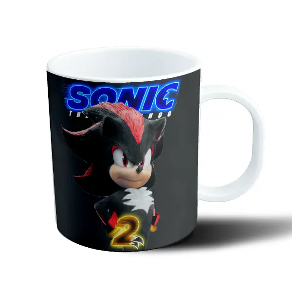 Taza de Plástico Sonic Shadow Película 2
