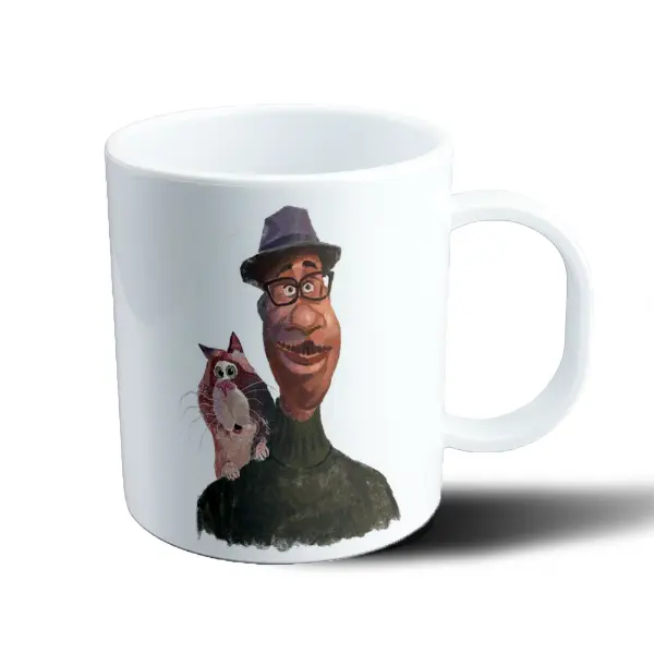 Taza de Plástico Soul Joe Gardner y Mr. Mittens