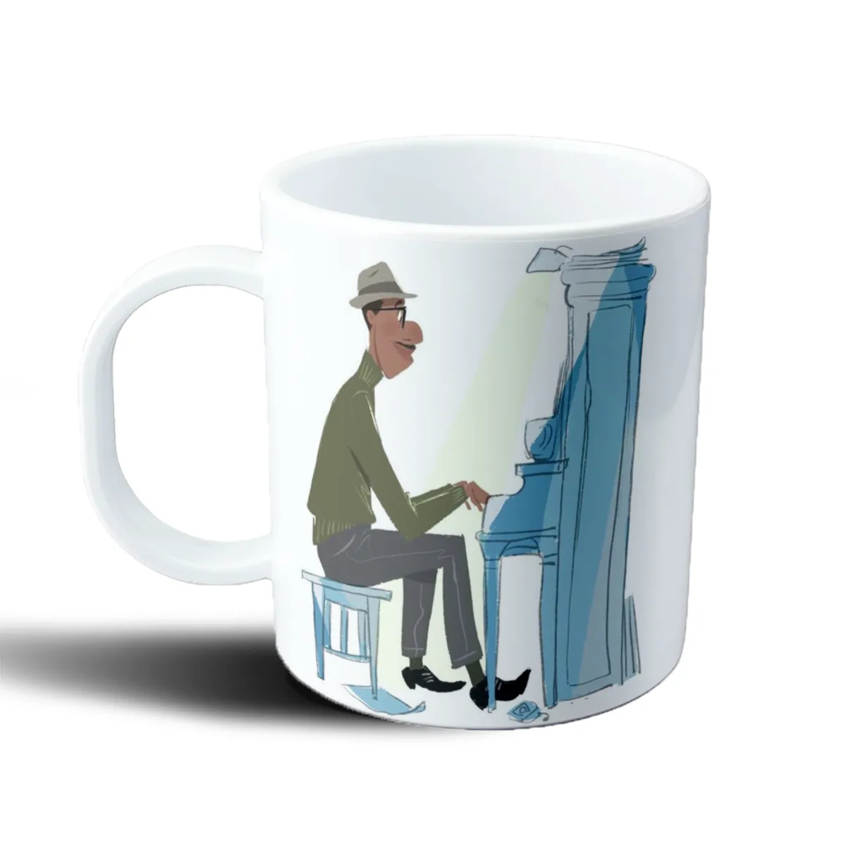 Taza de Plástico Soul Joe Gardner Tocando el Piano - vista 2